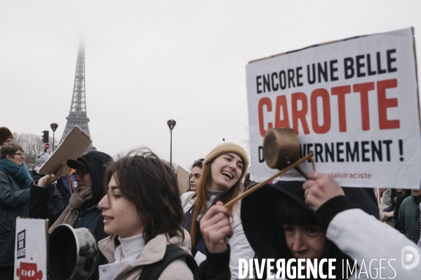 Manifestation contre la loi immigration