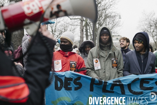 Manifestation contre la loi immigration