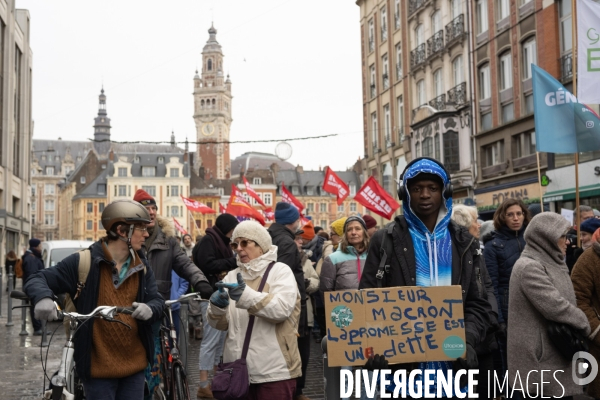 Manifestation contre la loi immigration - Lille