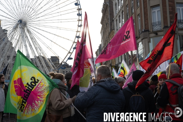Manifestation contre la loi immigration - Lille