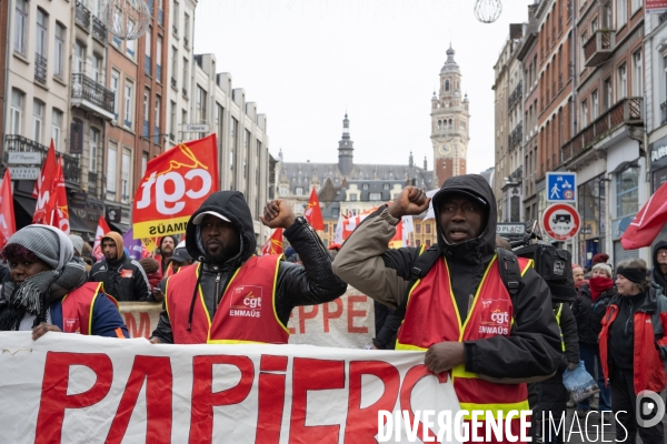 Manifestation contre la loi immigration - Lille