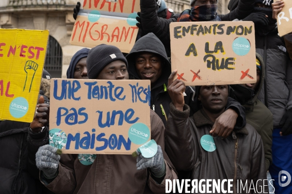 Manifestation contre la loi immigration - Lille