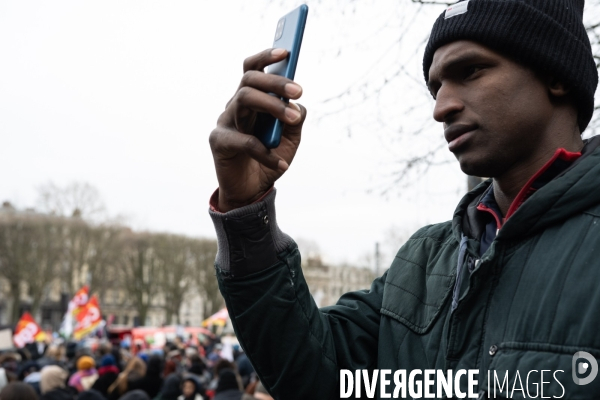 Manifestation contre la loi immigration - Lille