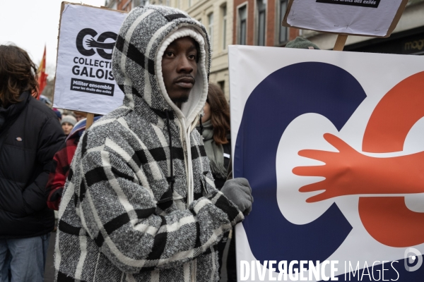 Manifestation contre la loi immigration - Lille