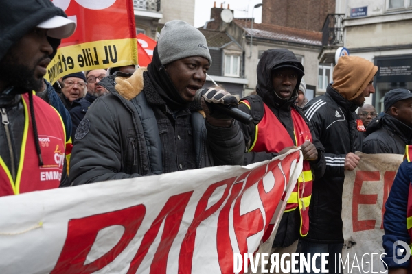 Manifestation contre la loi immigration - Lille