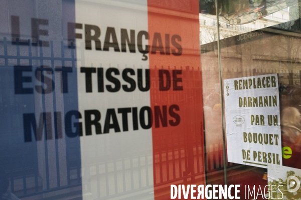 Non a la loi asile immigration.
