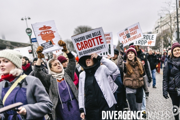 Manifestation contre la loi immigration