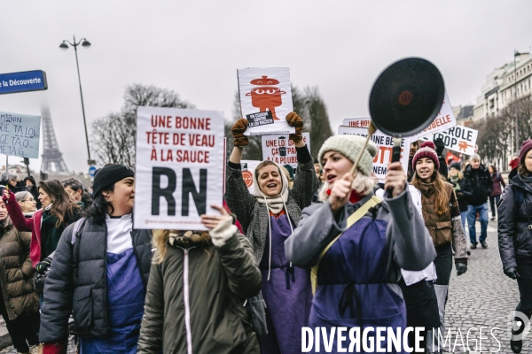 Manifestation contre la loi immigration