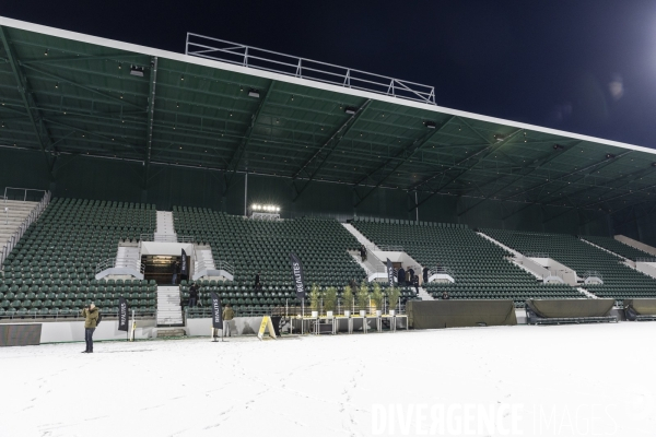 Inauguration de la nouvelle tribune Est du stade Bauer