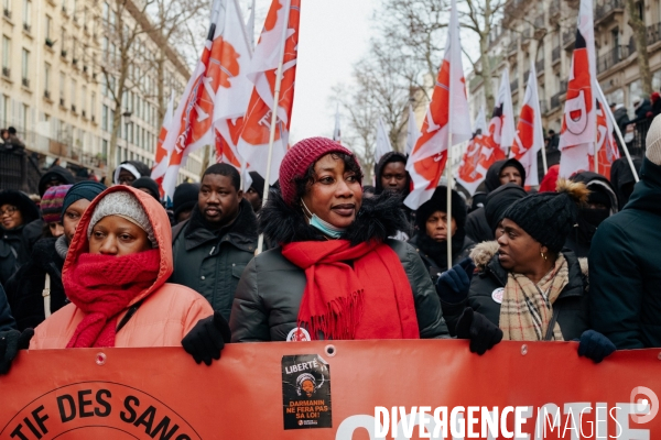 Manifestation contre la loi immigration