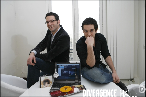 Jonathan Benassaya et Daniel Marhely fondateurs du site DEEZER