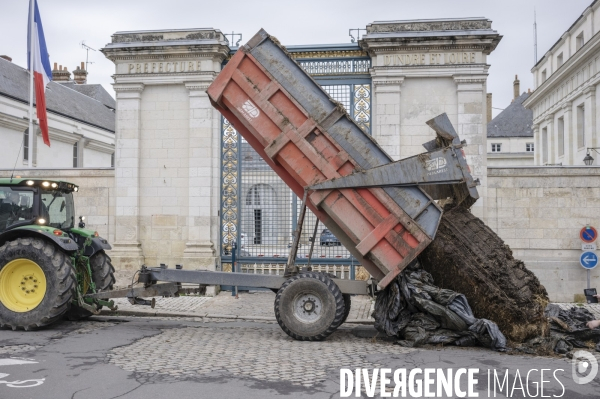 Rassemblement des agriculteurs de la Coordination Rurale à Tours
