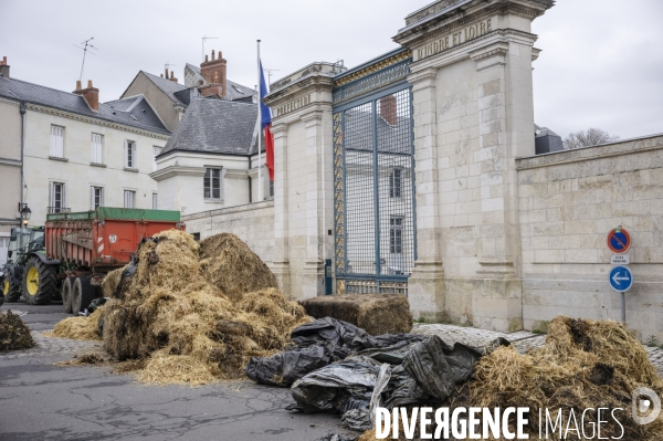 Rassemblement des agriculteurs de la Coordination Rurale à Tours