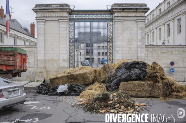Rassemblement des agriculteurs de la Coordination Rurale à Tours
