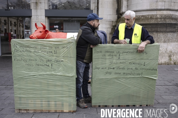 Rassemblement des agriculteurs de la Coordination Rurale à Tours