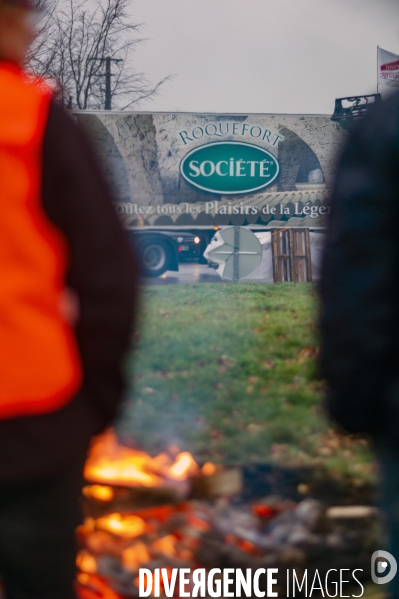 Blocage d’agriculteurs en Normandie