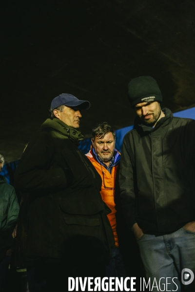 Blocage de l A1 à Senlis par les agriculteurs