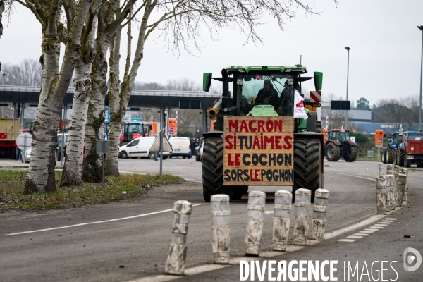A62 TOULOUSE : Blocage agriculteurs