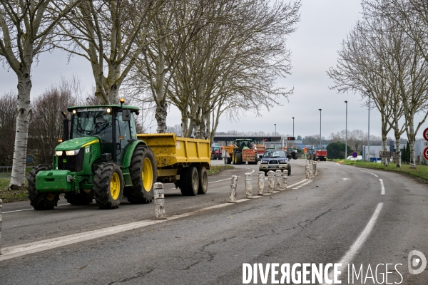 A62 TOULOUSE : Blocage agriculteurs