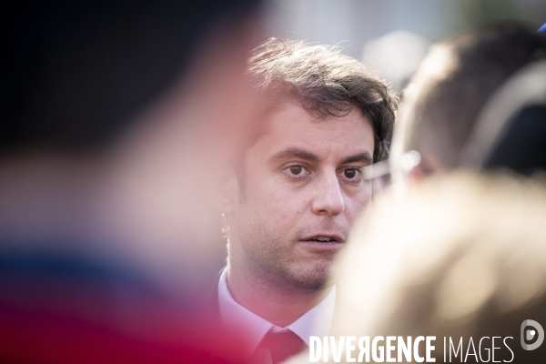 Visite de Gabriel Attal en Indre-et-Loire
