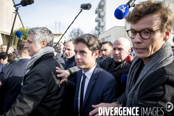 Visite de Gabriel Attal en Indre-et-Loire