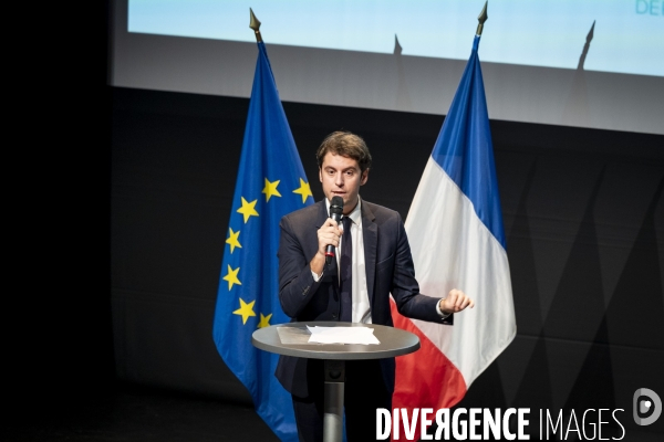Visite de Gabriel Attal en Indre-et-Loire