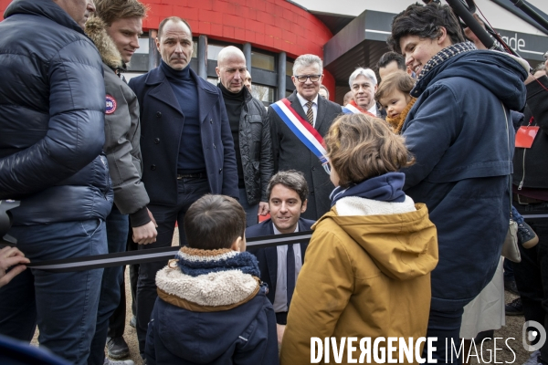 Visite de Gabriel Attal en Indre-et-Loire