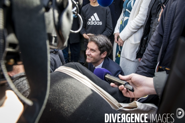 Visite de Gabriel Attal en Indre-et-Loire