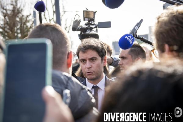 Visite de Gabriel Attal en Indre-et-Loire