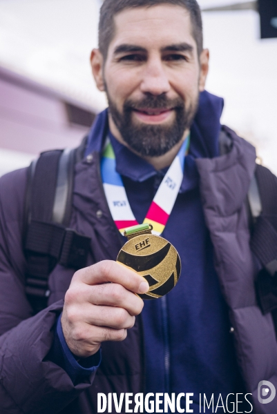 Arrivée des handballeurs champions d Europe