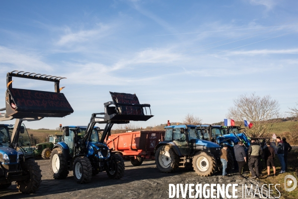 Barrage filtrant - agriculteurs - Puy-de-Dôme