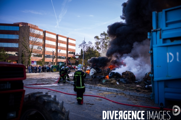 TOULOUSE : Blocage aeroport par les agriculteurs