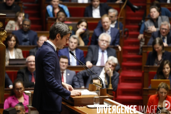 Discours de politique generale de Gabriel Attal PM
