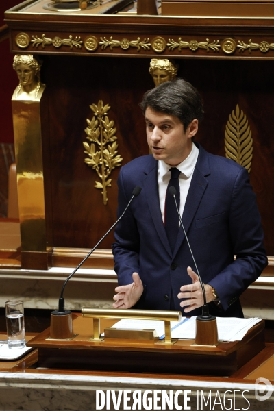 Discours de politique generale de Gabriel Attal PM
