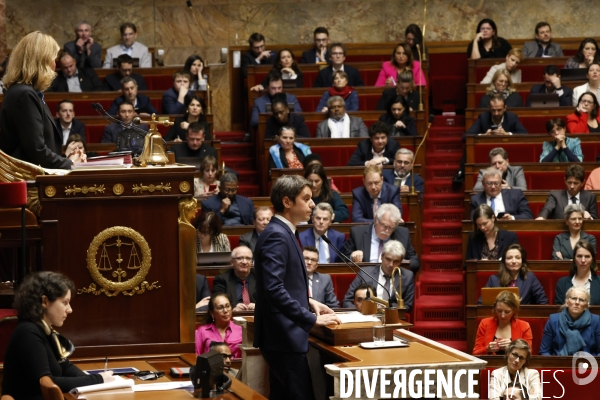 Discours de politique generale de Gabriel Attal PM