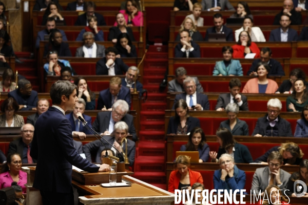Discours de politique generale de Gabriel Attal PM