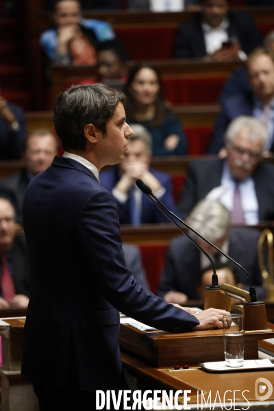 Discours de politique generale de Gabriel Attal PM