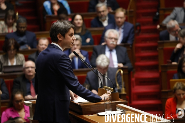 Discours de politique generale de Gabriel Attal PM