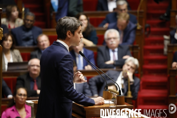 Discours de politique generale de Gabriel Attal PM