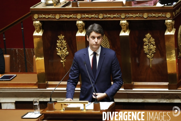 Discours de politique generale de Gabriel Attal PM