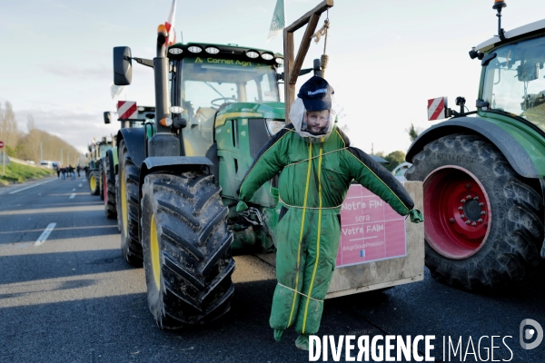 Blocage et occupation de l autoroute A6 par les agriculteurs