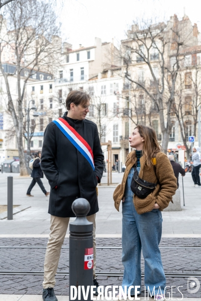 Manifestation enseignants et lycéens  1er Fevrier 2024