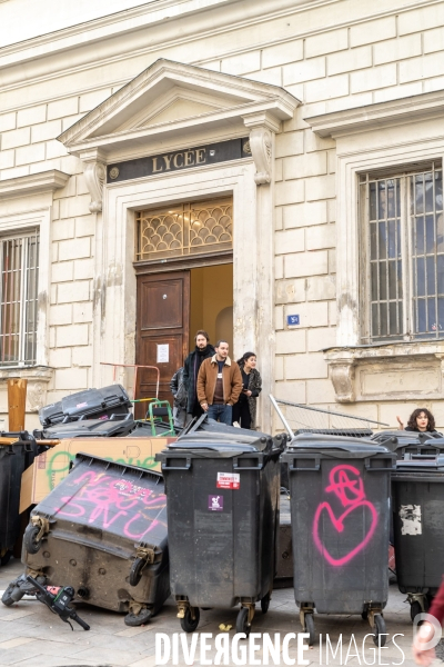 Manifestation enseignants et lycéens  1er Fevrier 2024