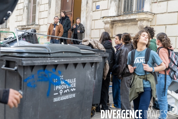 Manifestation enseignants et lycéens  1er Fevrier 2024