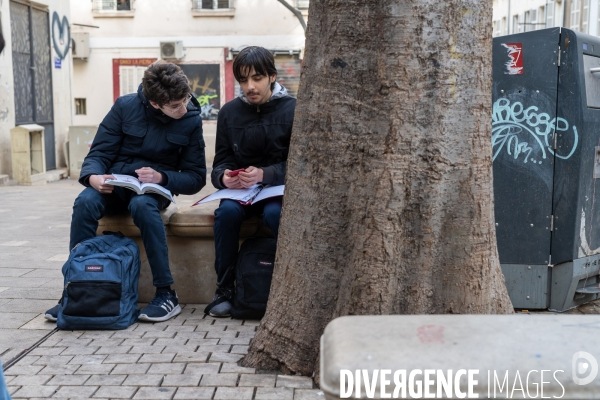 Manifestation enseignants et lycéens  1er Fevrier 2024