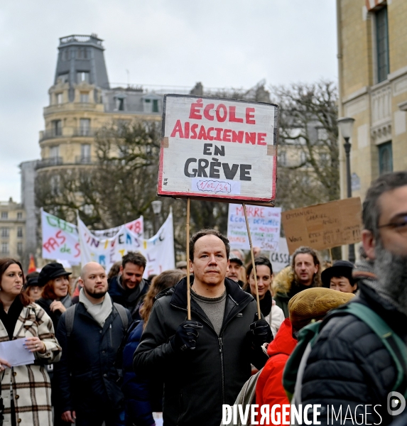 Greve et manifestation des enseignants
