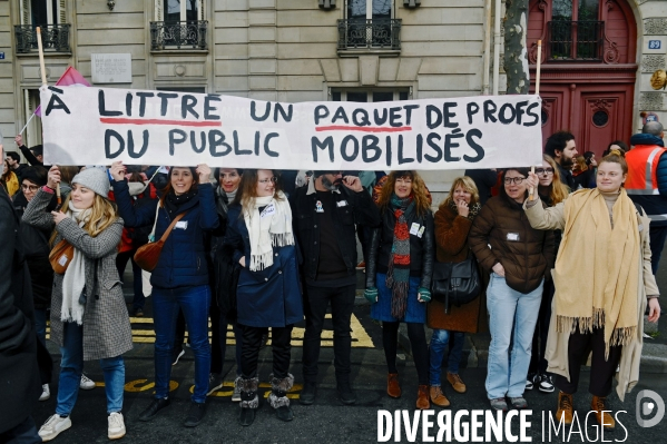 Greve et manifestation des enseignants