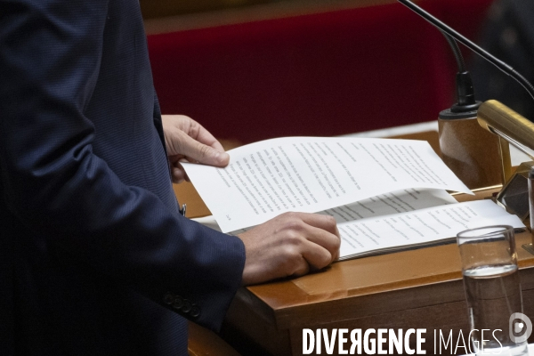 Déclaration de politique générale de Gabriel Attal