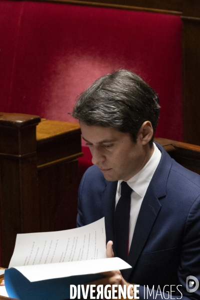 Déclaration de politique générale de Gabriel Attal