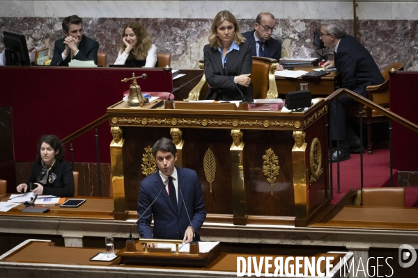 Déclaration de politique générale de Gabriel Attal